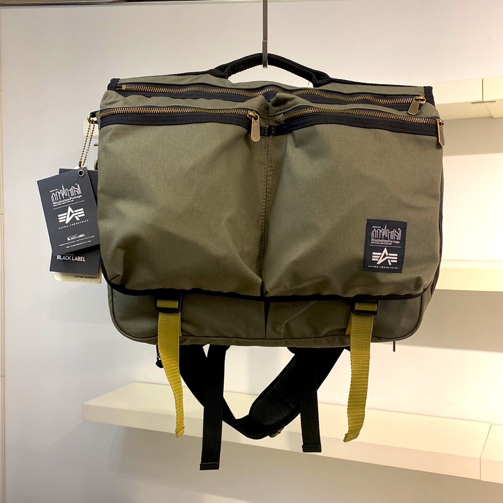 Alpha Industries x Manhattan Portage Black Label Messenger Bag